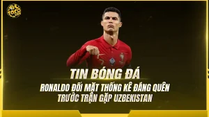 Cristiano Ronaldo đối mặt thống kê đáng quên trước trận gặp Uzbekistan tại World Cup 2026