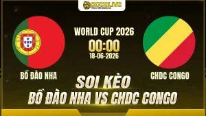 Soi kèo Bồ Đào Nha vs CHDC Congo ngày 18/06 với nhận định trước trận, phân tích phong độ, đội hình dự kiến và tỷ lệ kèo mới nhất.