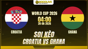 Soi kèo Croatia và Ghana ngày 27/06 với nhận định trước trận, phân tích phong độ, đội hình dự kiến và tỷ lệ kèo mới nhất.