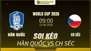 Soi kèo Hàn Quốc vs CH Séc ngày 12/06 với nhận định trước trận, phân tích phong độ, đội hình dự kiến và tỷ lệ kèo mới nhất.