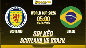 Soi kèo Scotland vs Brazil ngày 25/06 với nhận định trước trận, phân tích phong độ, đội hình dự kiến và tỷ lệ kèo mới nhất.