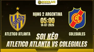 Soi kèo Atletico Atlanta vs Colegiales ngày 14/07 với nhận định trước trận, phân tích phong độ, đội hình dự kiến và tỷ lệ kèo mới nhất.
