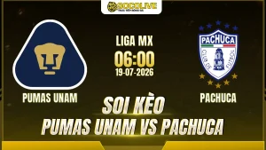 Soi kèo Pumas UNAM vs Pachuca 19/07 với nhận định trước trận, phân tích phong độ, đội hình dự kiến và tỷ lệ kèo mới nhất.